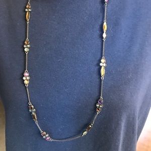 Multicolored Crystal Necklace